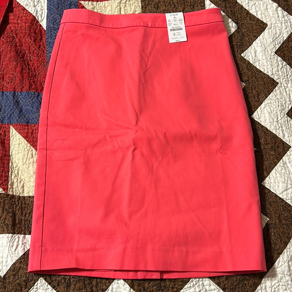 NWT J Crew Factory Pink Pencil Skirt